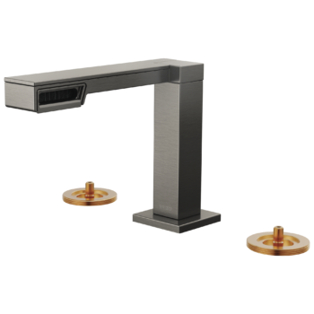 Brizo Frank Lloyd Wright®: Widespread Lavatory Faucet - Less Handles In Luxe Steel