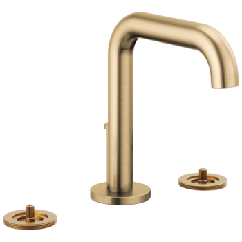 Brizo Litze®: Widespread Lavatory Faucet with High Spout - Less Handles 1.5 GPM In Luxe Gold
