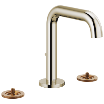 Brizo Litze®: Widespread Lavatory Faucet with High Spout - Less Handles 1.2 GPM In Polished Nickel