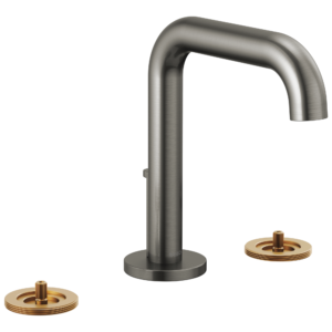 Brizo Litze®: Widespread Lavatory Faucet with High Spout – Less Handles 1.2 GPM In Luxe Steel
