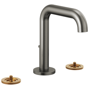 Brizo Litze®: Widespread Lavatory Faucet with High Spout - Less Handles 1.2 GPM In Luxe Steel