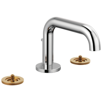 Brizo Litze®: Widespread Lavatory Faucet with Low Spout - Less Handles 1.5 GPM In Chrome