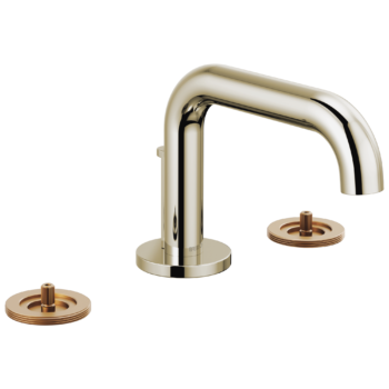 Brizo Litze®: Widespread Lavatory Faucet with Low Spout - Less Handles 1.5 GPM In Polished Nickel