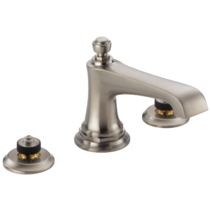 Brizo Rook®: Widespread Lavatory Faucet – Less Handles 1.2 GPM In Luxe Nickel