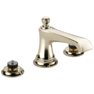 Brizo Rook®: Widespread Lavatory Faucet – Less Handles 1.2 GPM In Polished Nickel