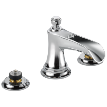 Brizo Rook®: Widespread Lavatory Faucet with Channel Spout - Less Handles 1.5 GPM In Chrome