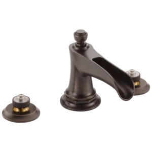 Brizo Rook®: Widespread Lavatory Faucet with Channel Spout – Less Handles 1.5 GPM In Venetian Bronze