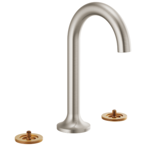 Brizo Odin®: Widespread Lavatory Faucet – Less Handles In Brushed Nickel
