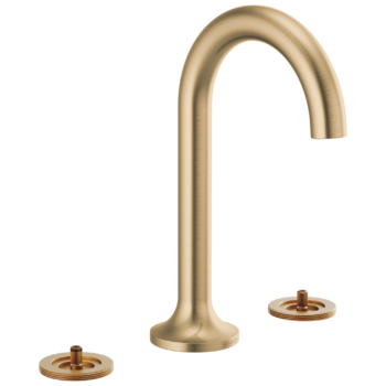 Brizo Odin®: Widespread Lavatory Faucet - Less Handles In Luxe Gold