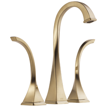 Brizo Virage®: Widespread Vessel Lavatory Faucet 1.5 GPM In Luxe Gold