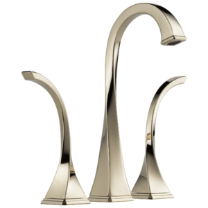 Brizo Virage®: Widespread Vessel Lavatory Faucet 1.5 GPM In Polished Nickel