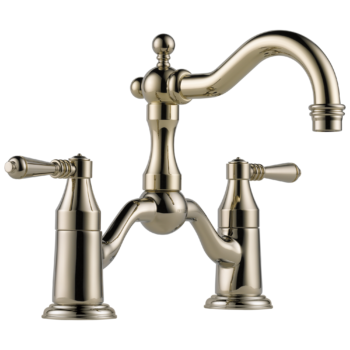 Brizo Tresa®: Two-Handle Widespread Bridge Lavatory Faucet 1.2 GPM In Polished Nickel