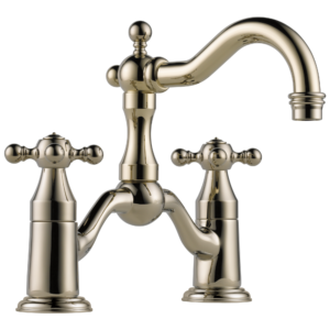 Brizo Tresa®: Two-Handle Widespread Bridge Lavatory Faucet 1.2 GPM In Polished Nickel