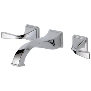 Brizo Virage®: Two-Handle Wall Mount Lavatory Faucet 1.5 GPM In Chrome