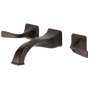 Brizo Virage®: Two-Handle Wall Mount Lavatory Faucet 1.5 GPM In Venetian Bronze