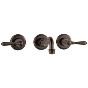 Brizo Tresa®: Two-Handle Wall Mount Lavatory Faucet with Lever Handles 1.5 GPM In Venetian Bronze