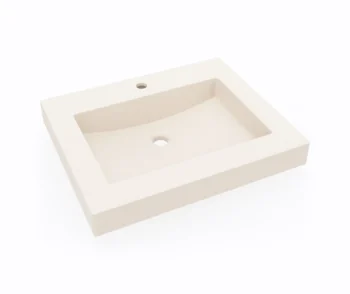 Swanstone Vessel Single Bowl Sink Tahiti White