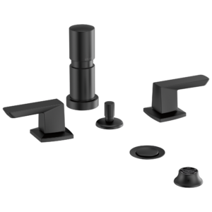 Brizo Vettis®: Two-Handle Bidet Faucet In Matte Black