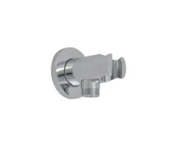 Mountain Plumbing Round Waterway Elbow with Handshower Holder In Brushed Nickel