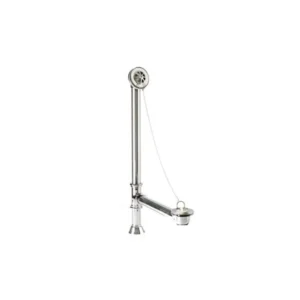 Mountain Plumbing Clawfoot Style Bath Waste & Overflow with Brass Plug and Chain (Brass Body) In Antique Brass