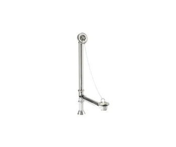 Mountain Plumbing Clawfoot Style Bath Waste & Overflow with Brass Plug and Chain (Brass Body) In Antique Brass