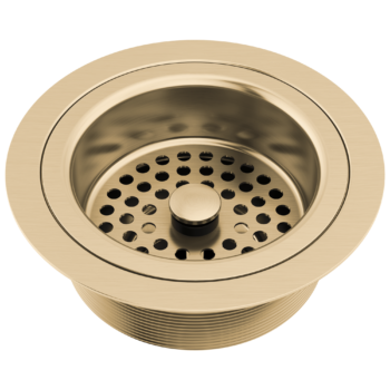 Brizo Other: Kitchen Sink Flange with Strainer In Luxe Gold
