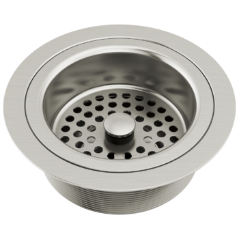Brizo Other: Kitchen Sink Flange with Strainer In Stainless