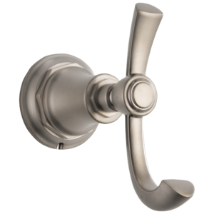 Brizo Rook®: Double Robe Hook In Luxe Nickel