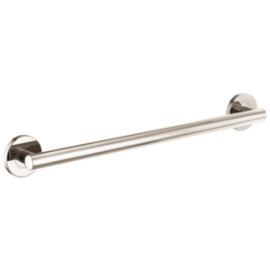Brizo Other: 24″ Linear Round Grab Bar In Polished Nickel