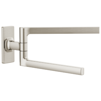 Brizo Kintsu®: 8" Pivoting Towel Bar In Luxe Nickel