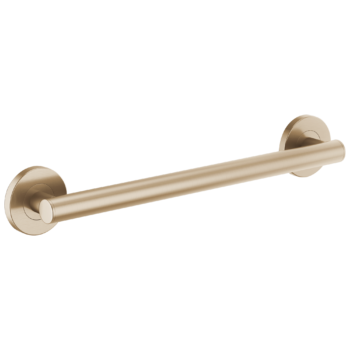 Brizo Other: 18" Linear Round Grab Bar In Luxe Gold