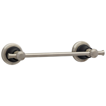 Brizo Rook®: 8" Towel Bar In Luxe Nickel / Matte Black