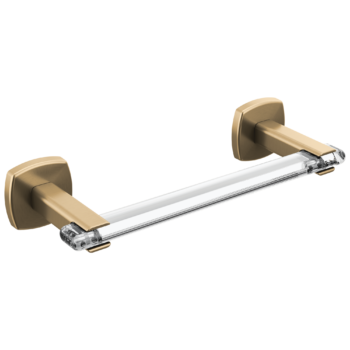 Brizo Allaria™: 8" Towel Bar In Luxe Gold / Clear Acrylic
