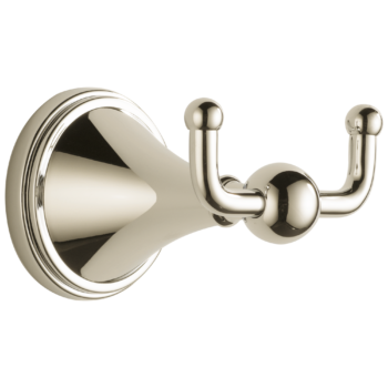Brizo Brizo Traditional: Double Robe Hook In Polished Nickel