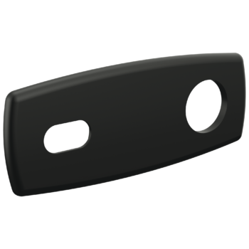 Brizo Allaria™: Optional Wall Plate Lavatory Escutcheon In Matte Black