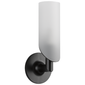 Brizo Odin®: Single Light Sconce In Matte Black
