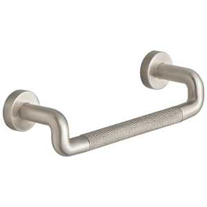 Brizo Litze®: Drawer Pull With Knurling In Luxe Nickel