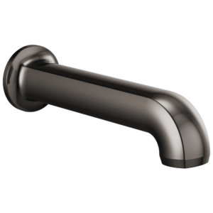 Brizo Kintsu®: Non-Diverter Tub Spout In Brilliance Black Onyx