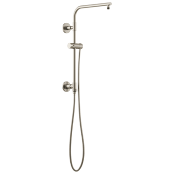 Brizo Essential™ Shower: 18" Linear Round Shower Column In Luxe Nickel