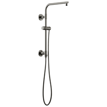 Brizo Essential™ Shower: 18" Linear Round Shower Column In Luxe Steel