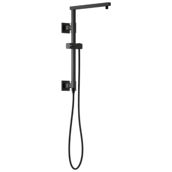 Brizo Essential™ Shower: 18" Linear Square Shower Column In Matte Black