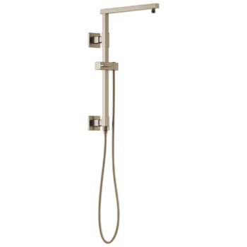 Brizo Essential™ Shower: 18" Linear Square Shower Column In Brushed Nickel