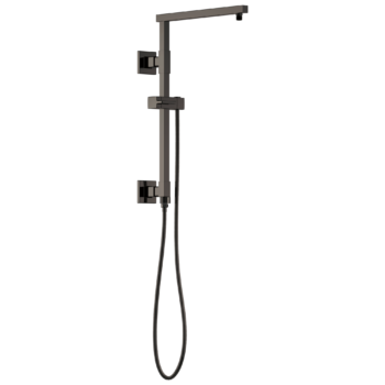 Brizo Other: 18" Linear Square Shower Column In Brilliance Black Onyx
