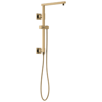 Brizo Essential™ Shower: 18" Linear Square Shower Column In Luxe Gold