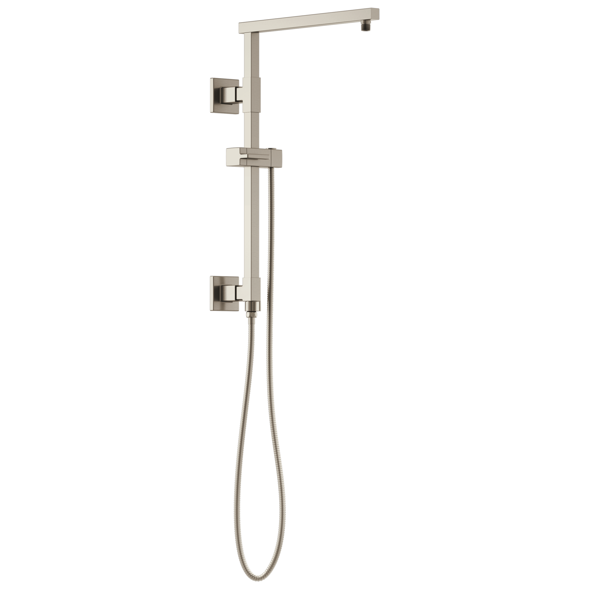Brizo Essential™ Shower: 18" Linear Square Shower Column In Luxe Nickel