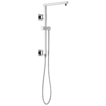 Brizo Essential™ Shower: 18" Linear Square Shower Column In Chrome