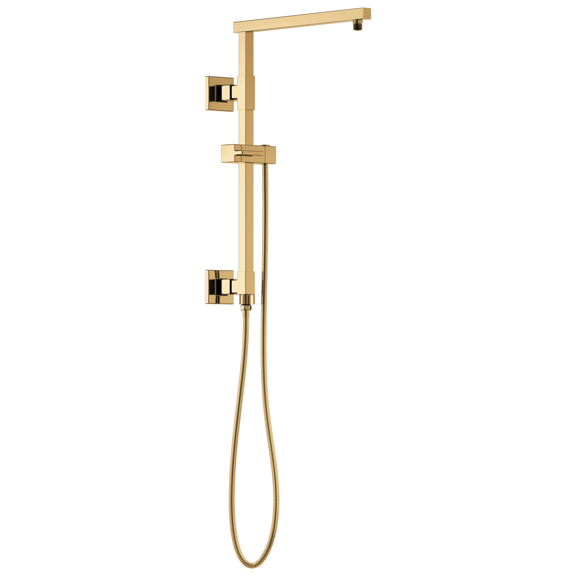 Brizo Essential™ Shower: 18" Linear Square Shower Column In Polished Gold