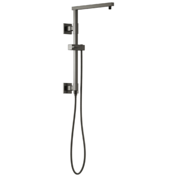 Brizo Essential™ Shower: 18" Linear Square Shower Column In Luxe Steel