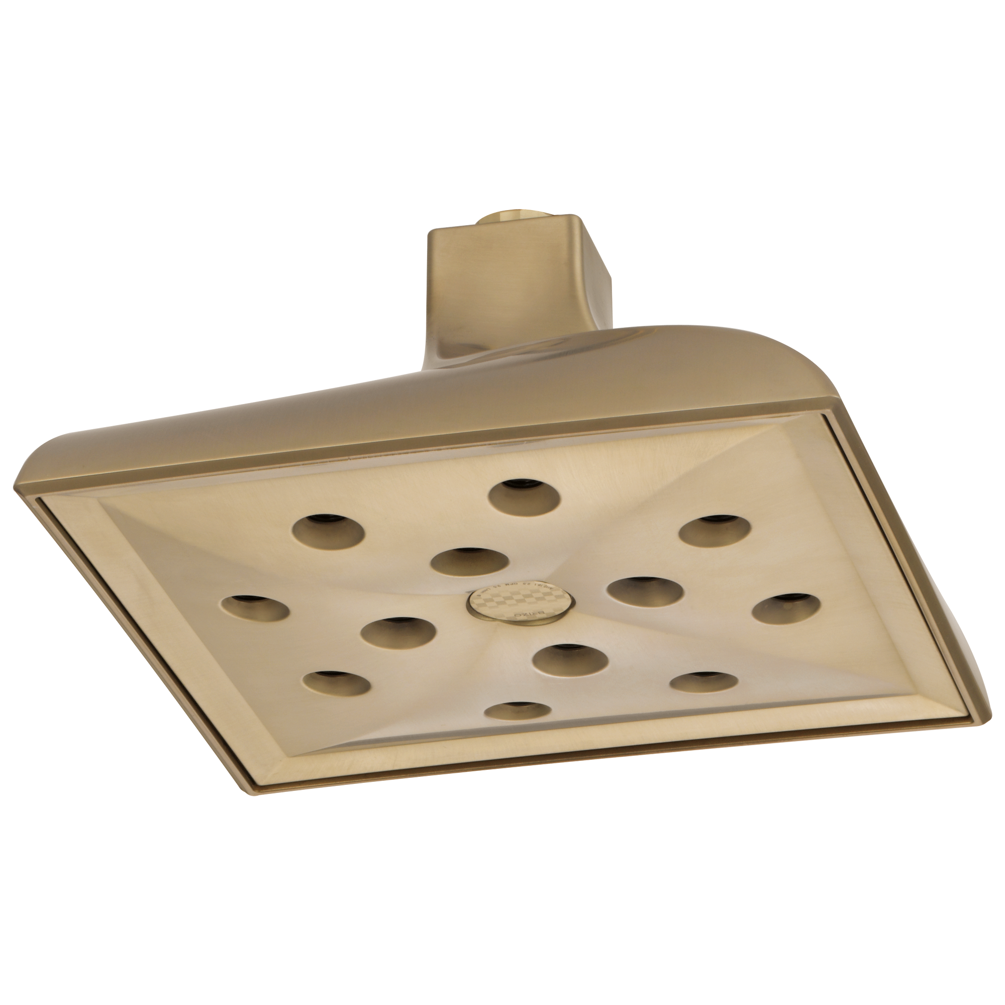 Brizo Virage®: Ceiling Mount Showerhead with H2OKinetic Technology In Luxe Gold