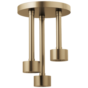 Brizo Brizo Universal Showering: Linear Round Single-Function H2Okinetic® Pendant Raincan Shower Head In Luxe Gold